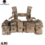 EMERSONGEAR Tactical Combat Chest Rig UW Gen Split Front Harness Vest Airsoft +Pouch