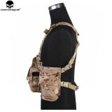 EMERSONGEAR Tactical Combat Chest Rig UW Gen Split Front Harness Vest Airsoft +Pouch