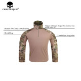 EMERSONGEAR Tactical G3 Combat Shirts Mens Gen3 Tops  T-Shirt Long Sleeve Hunting Airsoft Training Outdoor Hiking