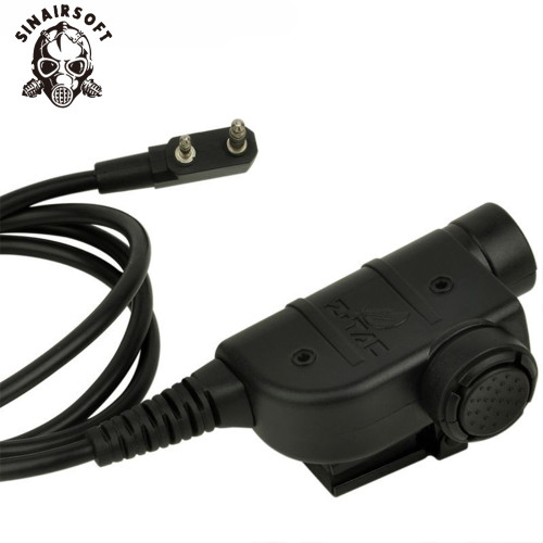 SINAIRSOFT Z Tactical Z115 U94 PTT VERSION Airsoft Style Push To Talk Headset Adapter Radio