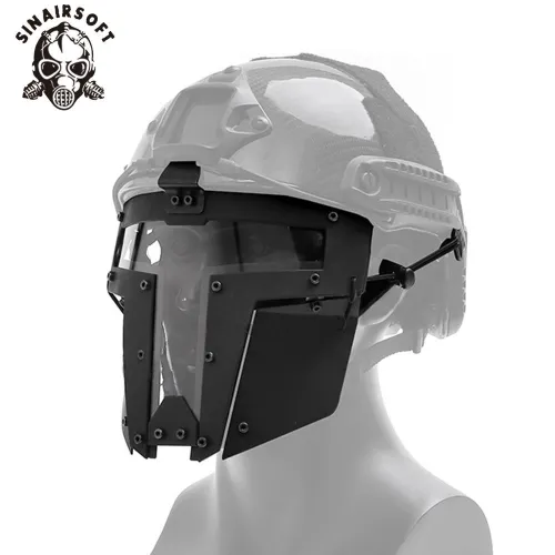 SINAIRSOFT Tactical Airsoft SPT Mesh Full Face Mask For AF Helmet Airsoft Paintball Sparta