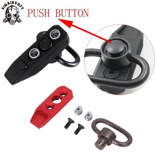  SINAIRSOFT Tactical KeyMod Modular Quick Release Sling Swivel Rail Attachment Mount Hunting