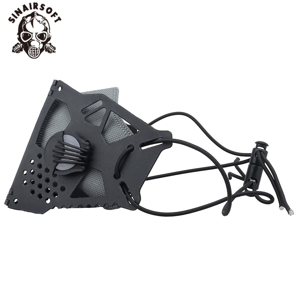 SINAIRSOFT Tactical Cyberpunk Face Mask Replaceable Half