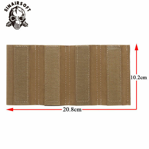 SINAIRSOFT Tactical Quadruple Elastic MP5 Magazine Mag Pouch Holder For MK4 Chest Rig Vest