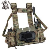 SINAIRSOFT Tactical MOLLE Panel Micro Fight Chassis Hanging Front Hook Cover for Chest Rig