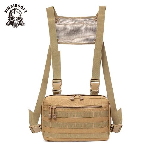 SINAIRSOFT Tactical Chest Rig Bag Harness Chest Bags Front Pack Men Hiking Riding Hunting