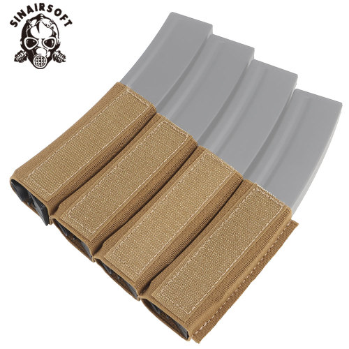 SINAIRSOFT  Picture 8 of 11  Have one to sell? Sell it yourself Tactical Quadruple Elastic Insert Magazine Pouch Holder For MK4 Chest Rig Vest
