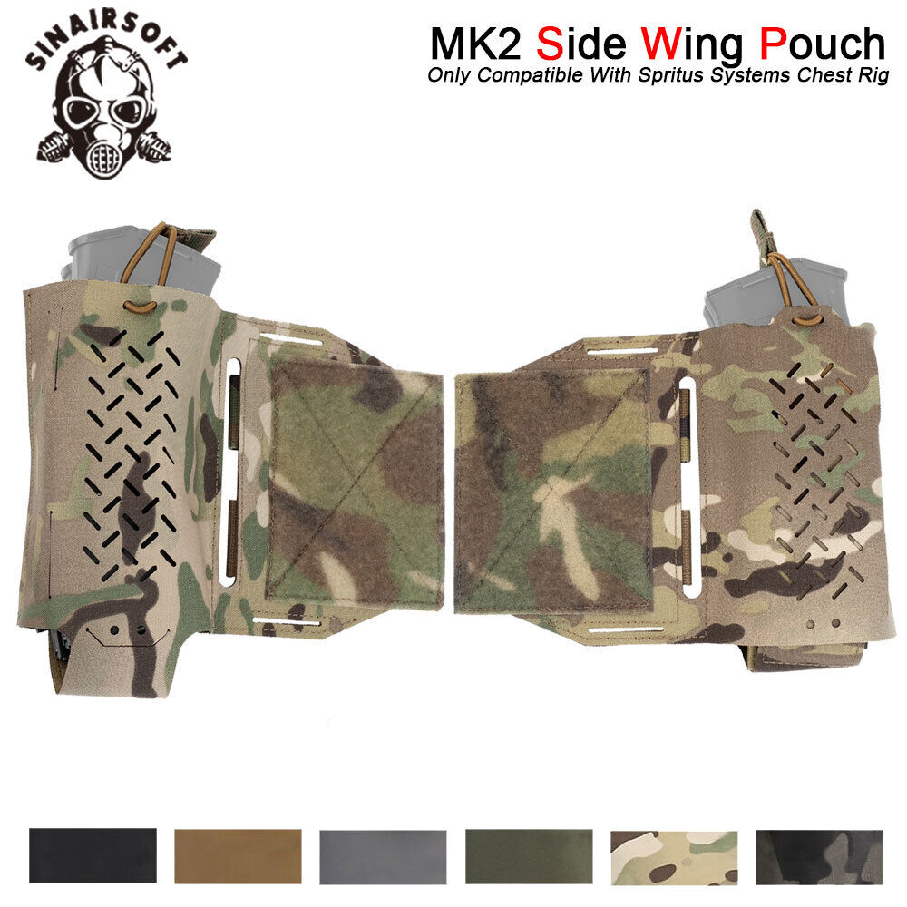 SINAIRSOFT Tactical Radio Pouch Holder Side Expander Wing for Mk2 Chest