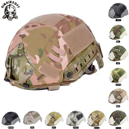  SINAIRSOFT Tactical Camo Helmet Cover Skin For Airsoft Protective Gear BJ PJ MH Fast Helmet