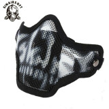 SINAIRSOFT Tactical Steel Mesh Half Face Mask Airsoft Head Protection Strike Paintball Mask