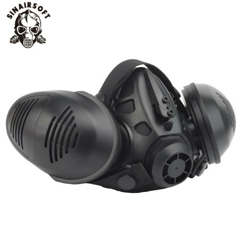 SINAIRSOFT Tactical Bilateral Respirator Half Face Mask Facepiece Airsoft mask Army Masks