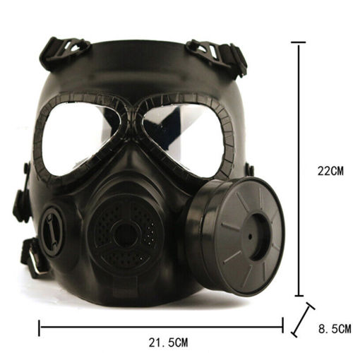  SINAIRSOFT Tactical Full Face Dummy Mask With Fan Goggles Airsoft Paintbal Outdoor Cosplay