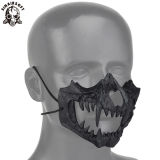 SINAIRSOFT Dragon God Skull Skeleton Half Face Mask for Cospaly Party Halloween Mouth Mask