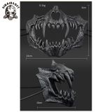 SINAIRSOFT Dragon God Skull Skeleton Half Face Mask for Cospaly Party Halloween Mouth Mask