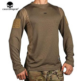 EMERSONGEAR Men's  Combat Long Sleeve Shirt Tactical Airsoft Paintball Hiking Quick Dry Slim Fit T-Shirt