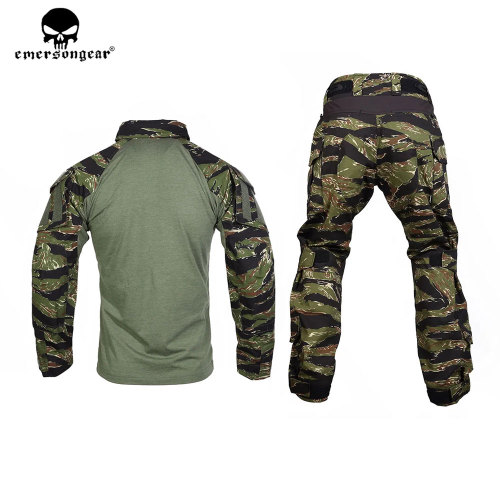 EMERSONGEAR Tactical G3 Combat Suit Shirt Pants With Knee Pads Update Ver Camo Airsoft Military Combat Uniform Hunting Clothes