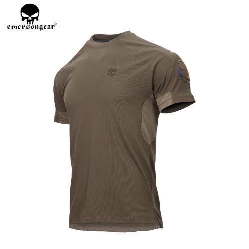 EMERSONGEAR  Blue Label Tactical Short Sleeve Mandrill Functional Shirts Outdoor Daily Sports T-shirt Combat Fitness EMB9588