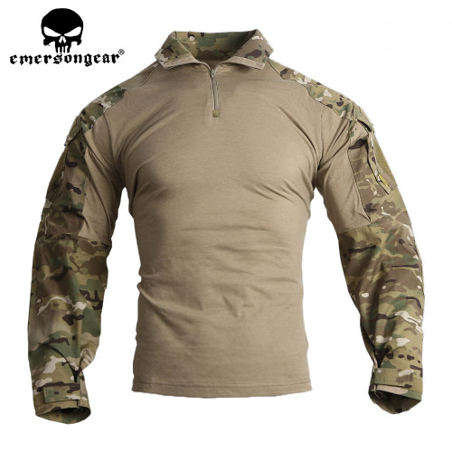  EMERSONGEAR  G3 Tactical Combat T-shirts Hunting Airsoft Tops Muliticam Long Sleeve Mens Army Military Camoflage T Shirts MCBK