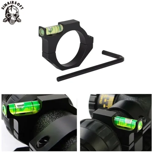 SINAIRSOFT Tactical Hunting 25.4mm 30mm Ring Bubble Level For Tube Scope Laser Sight Rifle