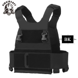 SINAIRSOFT Tactical Low Vis Slick Low Profile Vest Combat Plate Carrier Airsoft Armor Vest