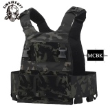 SINAIRSOFT Tactical Low Vis Slick Low Profile Vest Combat Plate Carrier Airsoft Armor Vest