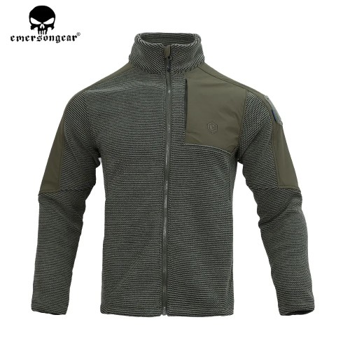 EMERSONGEAR Tactical Jacket Combat Suede Fleece Mens Windbreaker Coat Caping Outwear