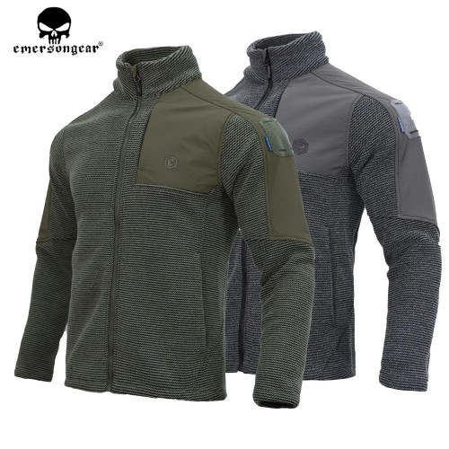 EMERSONGEAR Tactical Jacket Combat Suede Fleece Mens Windbreaker Coat Caping Outwear