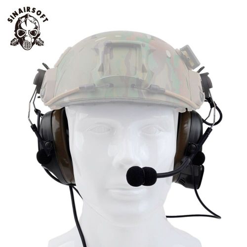  SINAIRSOFT Z Tactical Comtac I Anti Noise Headset W/ Rail Adapter For FAST Helmet Headphone