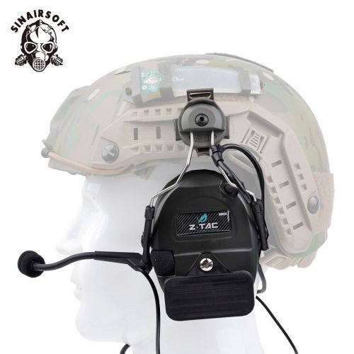  SINAIRSOFT Z Tactical Comtac I Anti Noise Headset W/ Rail Adapter For FAST Helmet Headphone