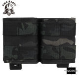 SINAIRSOFT Tactical 5.56mm Double KYWI Molle Magazine Pouch Open Top w/ Insert Mag Holder