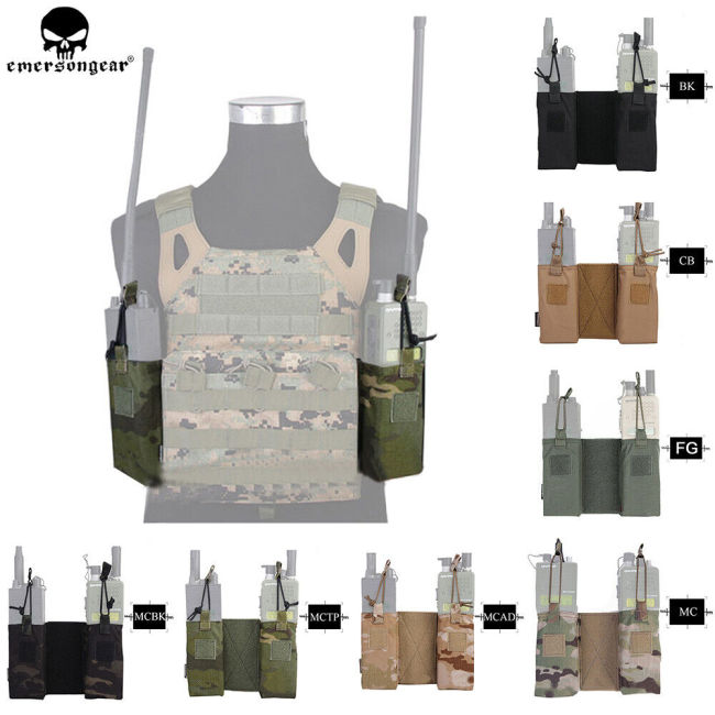 EMERSONGEAR Tactical MBITR Radio Bag Magazine Pouch For  Style JPC AVS Accessory
