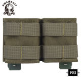 SINAIRSOFT Tactical 5.56mm Double KYWI Molle Magazine Pouch Open Top w/ Insert Mag Holder