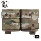 SINAIRSOFT Tactical 5.56mm Double KYWI Molle Magazine Pouch Open Top w/ Insert Mag Holder