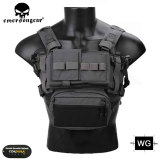 EMERSONGEAR Tactical Chest Rig MK3 Micro Fight Adjust Classic Carrier w/ 5.56 Pouch