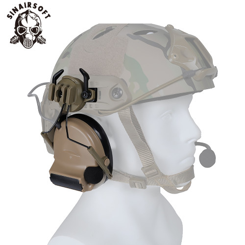 SINAIRSOFT Z-Tactical Softair Aviation Headset For FAST Helmet Rail Adapter Set