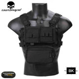 EMERSONGEAR Tactical Chest Rig MK3 Micro Fight Adjust Classic Carrier w/ 5.56 Pouch