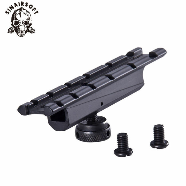 SINAIRSOFT Tactical Scope Base 12 Slots Adapter Fit 20mm Picatinny  Rail Scope Mounts