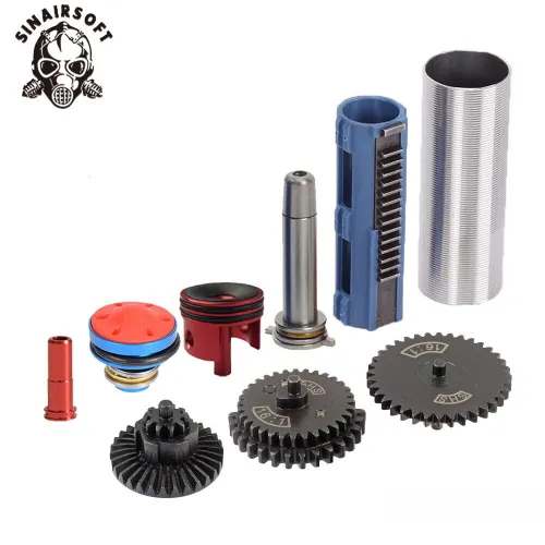 SINAIRSOFT SHS 16:1 Gear Nozzle Cylinder Spring Guide 14Teeth Piston Kit Airsoft AEG Ver2/3