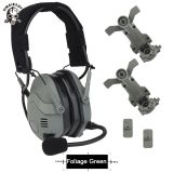 SINAIRSOFT Tactical Electronic Headset Bluetooth Silicone Ear Muffs For Helmet Noise Reduct