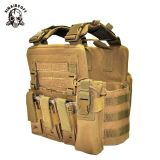 SINAIRSOFT Tactical Plate Carrier Vest w/plate Mag Pouch Adj Body Armor Molle Quick Release