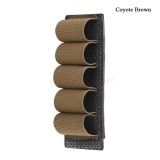 SINAIRSOFT Tactical 5 Rounds 12 Gauge Shotgun Ammo Pouch Hanging Molle  Hunting Gun Carrier Holder Bullet Cartridge Accessories