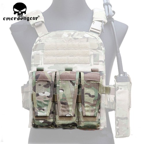 EMERSONGEAR Tactical Triple 5.56 Magazine Pouch Molle Mag Holder For AVS JPC 2.0Vest