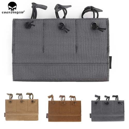 EMERSONGEAR Tactical Hook Loop panel Triple 5.56 Magazine Pouch Mag Carrier Holder