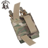 SINAIRSOFT Camo Dual 9mm Magazine Bag MOLLE MAG Bag Outdoor Tactical Vest Expansion Storage Bag