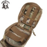 SINAIRSOFT IFAK Medical Pouch Tactical Outdoor First Aid Kit Rapid Deployment Emergency Tooling Bag MOLLE System Portable EDC MED Pocket