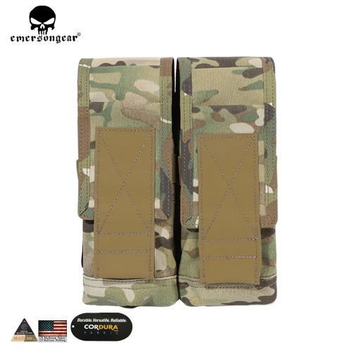  EMERSONGEAR Tactical 7.62 Double Magazine Pouch 762 Mag Bag For AK Rifle Panel Outdoor Airsoft Hunting Hiking 500D Nylon EM6411