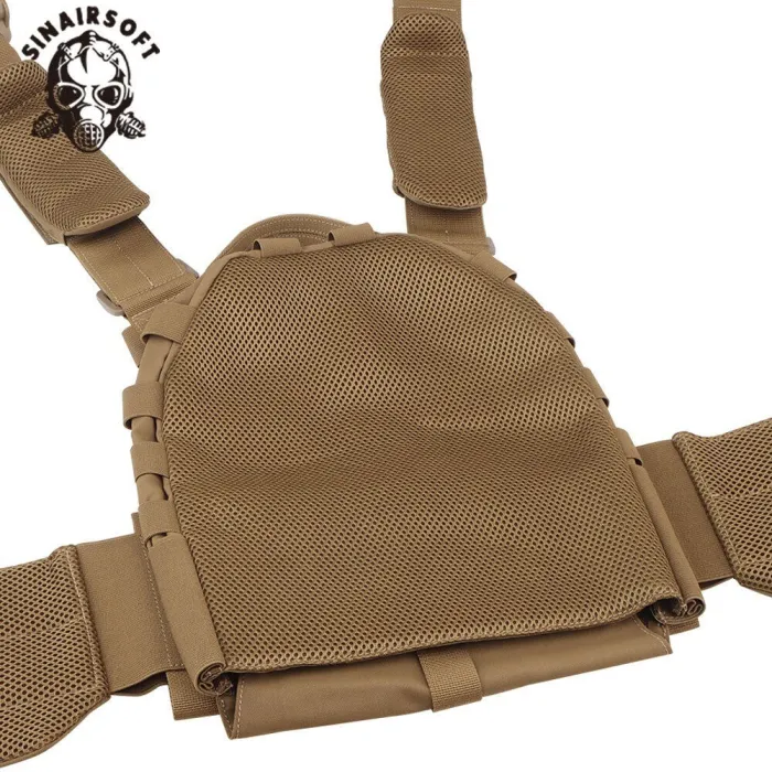SINAIRSOFT ARC Tactical Vest Tubes Quick Release Plate Carrier MOLLE w/ Dump Sub Mag Pouch