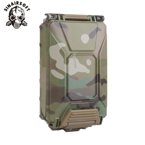 SINAIRSOFT Tactical Modular Battery Case For 18350 18650 CR123 AAA CR2032 Batteries Holder Waterproof Dustproof Box Integrate MOLLE