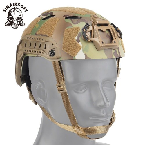  SINAIRSOFT Tactical FAST Helmet SF Super High Cut Lightweight Protect Helmet Camo Airsoft