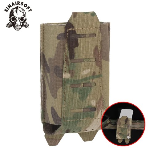 SINAIRSOFT Tactical ARC V2 Rifle Single Magazine Pouch 556 762 AK M4 Elastic Mag Bag Military Molle PALS Belt Airsoft Hunting Acessorie